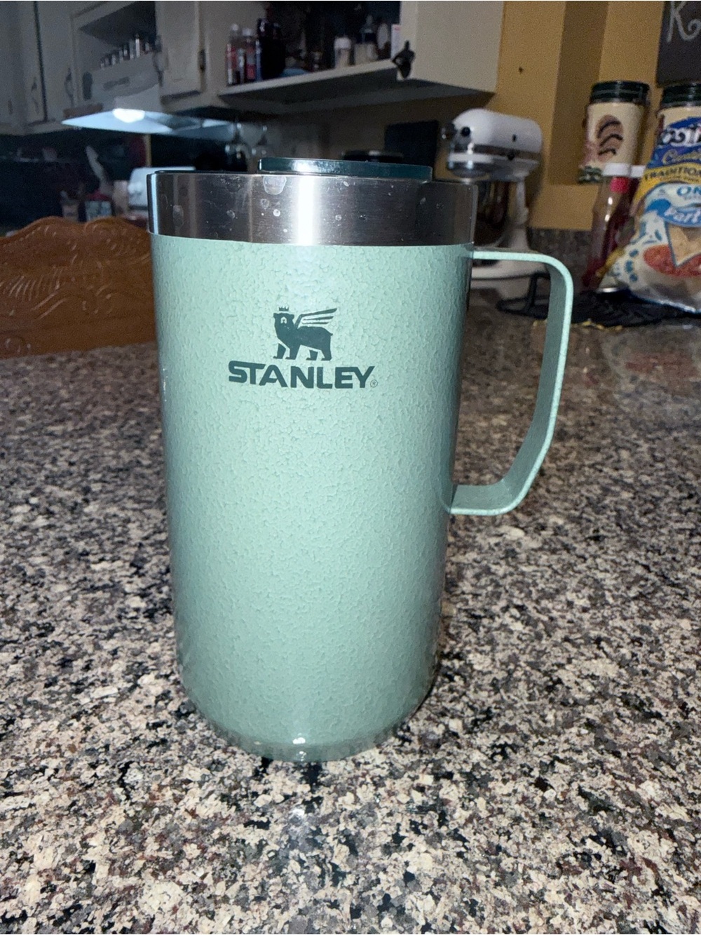 Stanley Mint Green Travel Mug with Handle